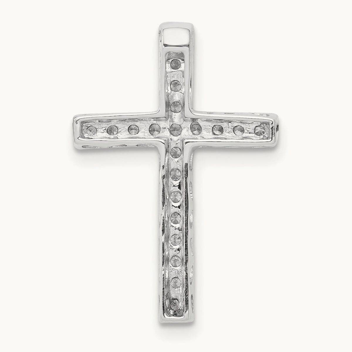 Diamond Cross Slide Pendant — photo set
