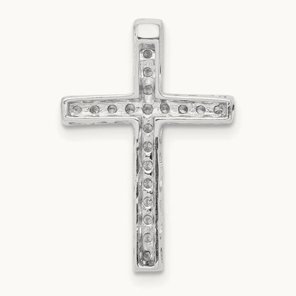 Diamond Cross Slide Pendant — photo set