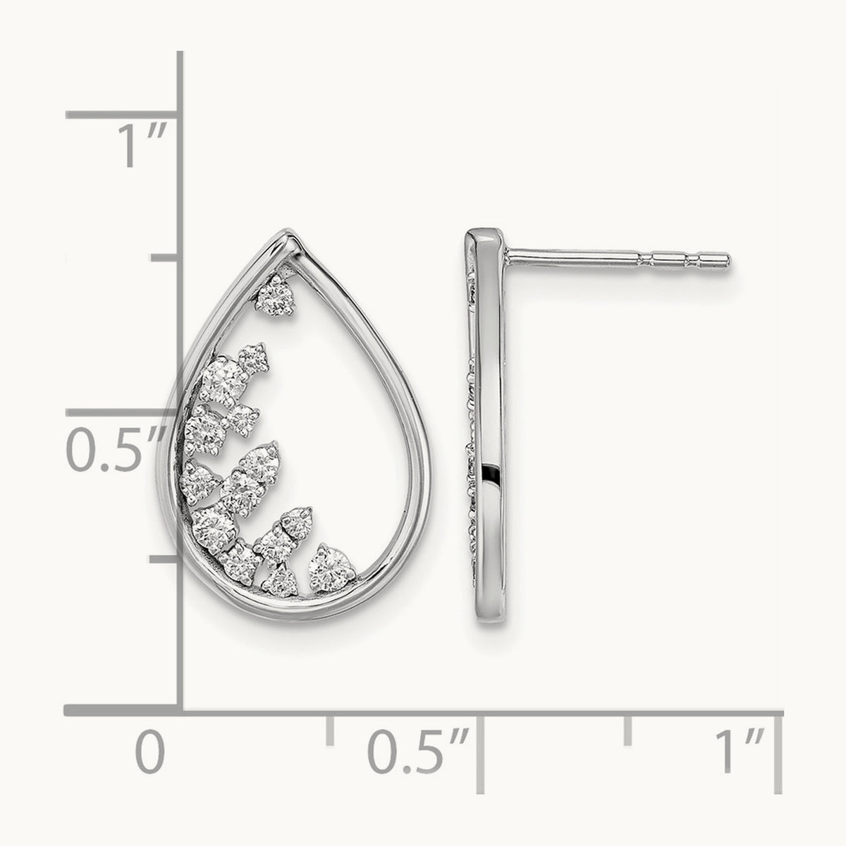 Polished Teardrop Post Earrings — photo set