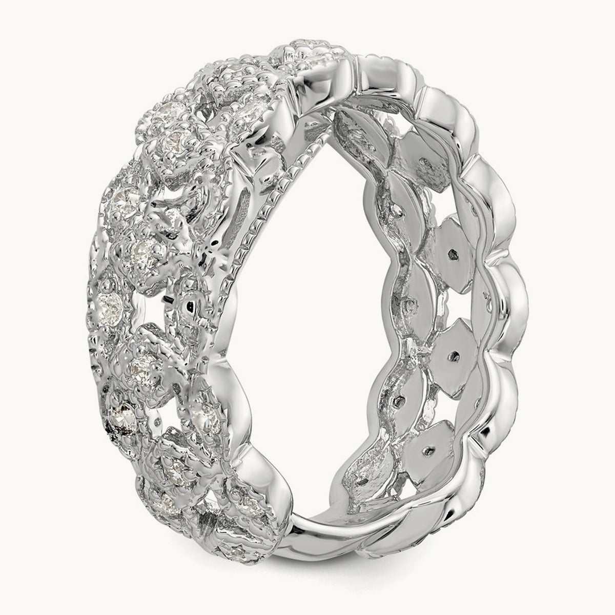 Link Band, 0.50 ct tw Lab-Grown Diamond