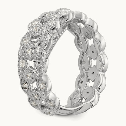 Link Band, 0.50 ct tw Lab-Grown Diamond