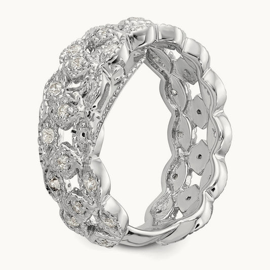 Link Band, 0.50 ct tw Lab-Grown Diamond
