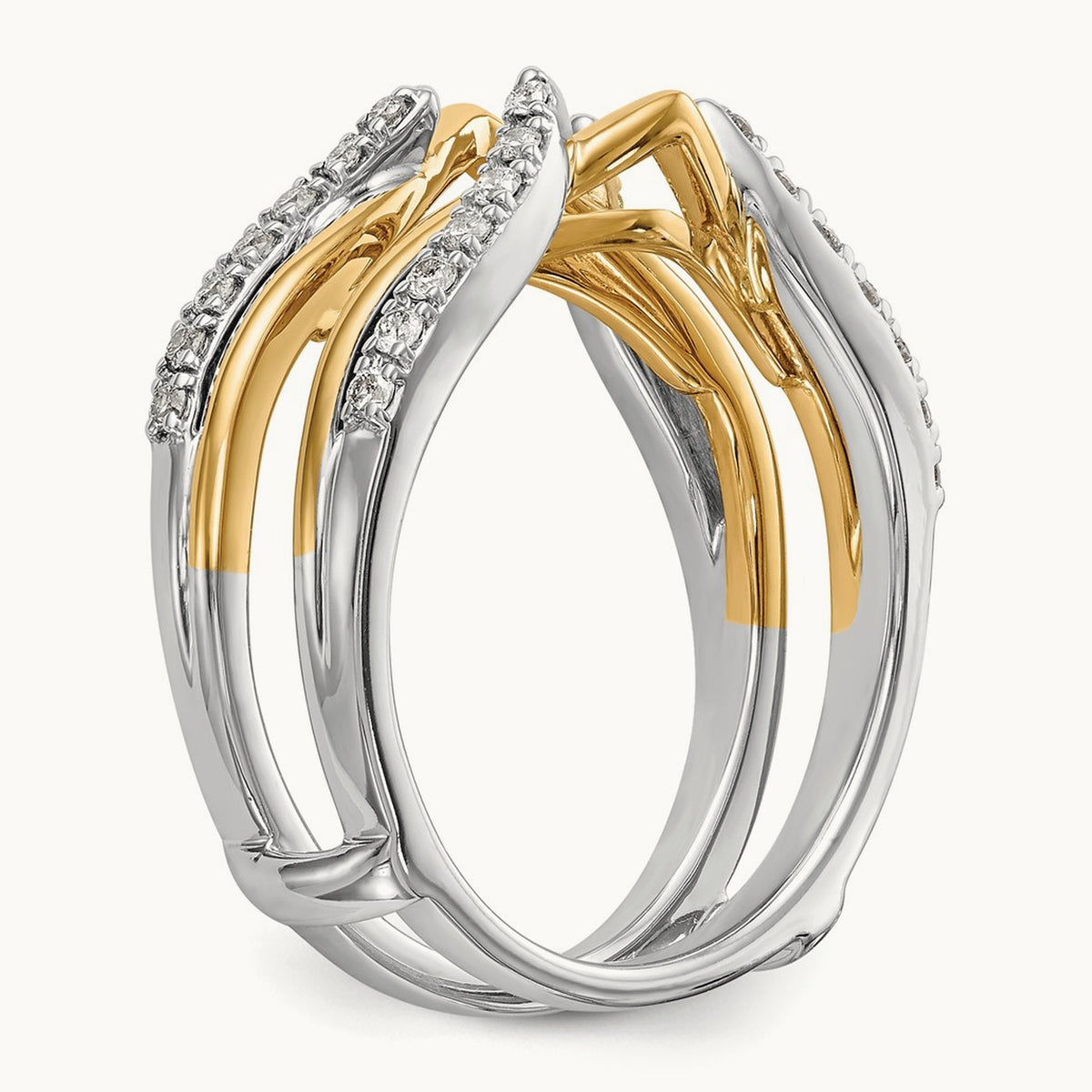 Diamond Guard, 14K Two-tone