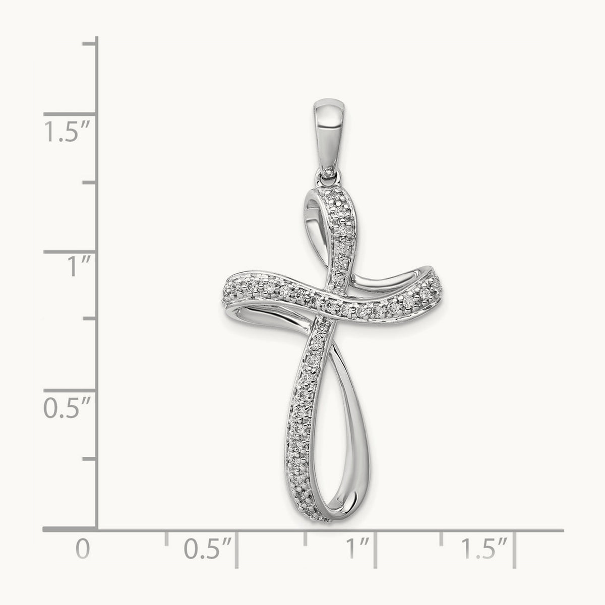 1/5ct. Diamond Cross Pendant — photo set