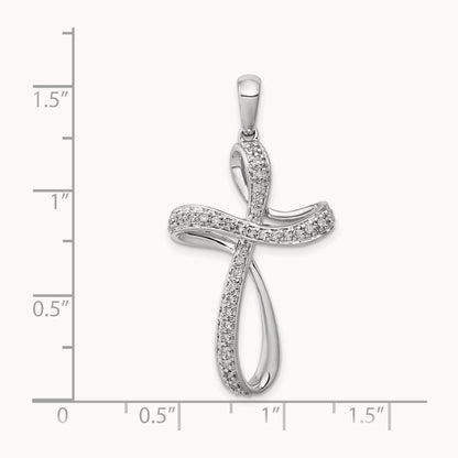 1/5ct. Diamond Cross Pendant — photo set