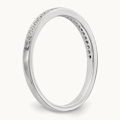 Diamond Wedding Band, 14K White Gold