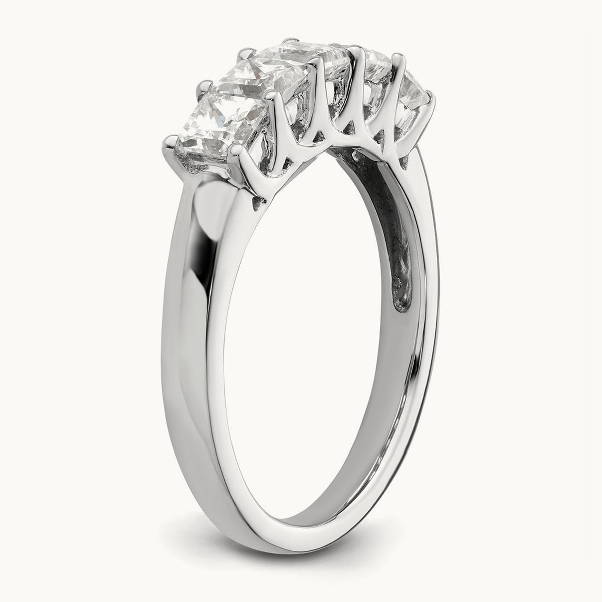 Princess-Cut 5-Stone Band — 1 1/6 ct, 7