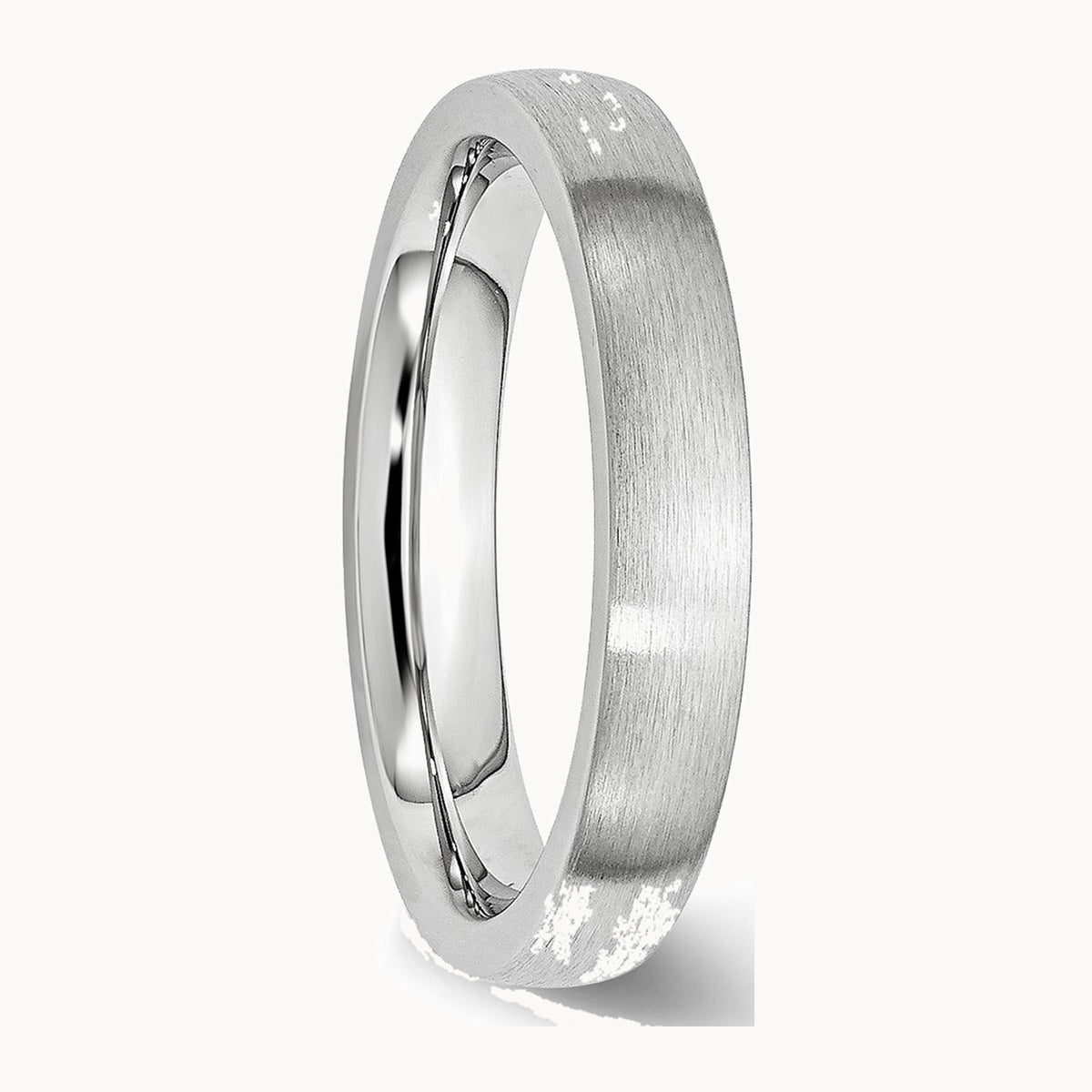 Cobalt Satin Half Round Band — 4mm