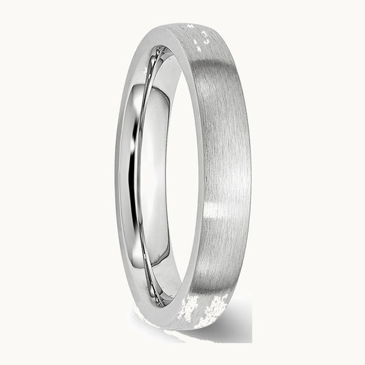 Chisel Cobalt Satin 4mm Half Round Band