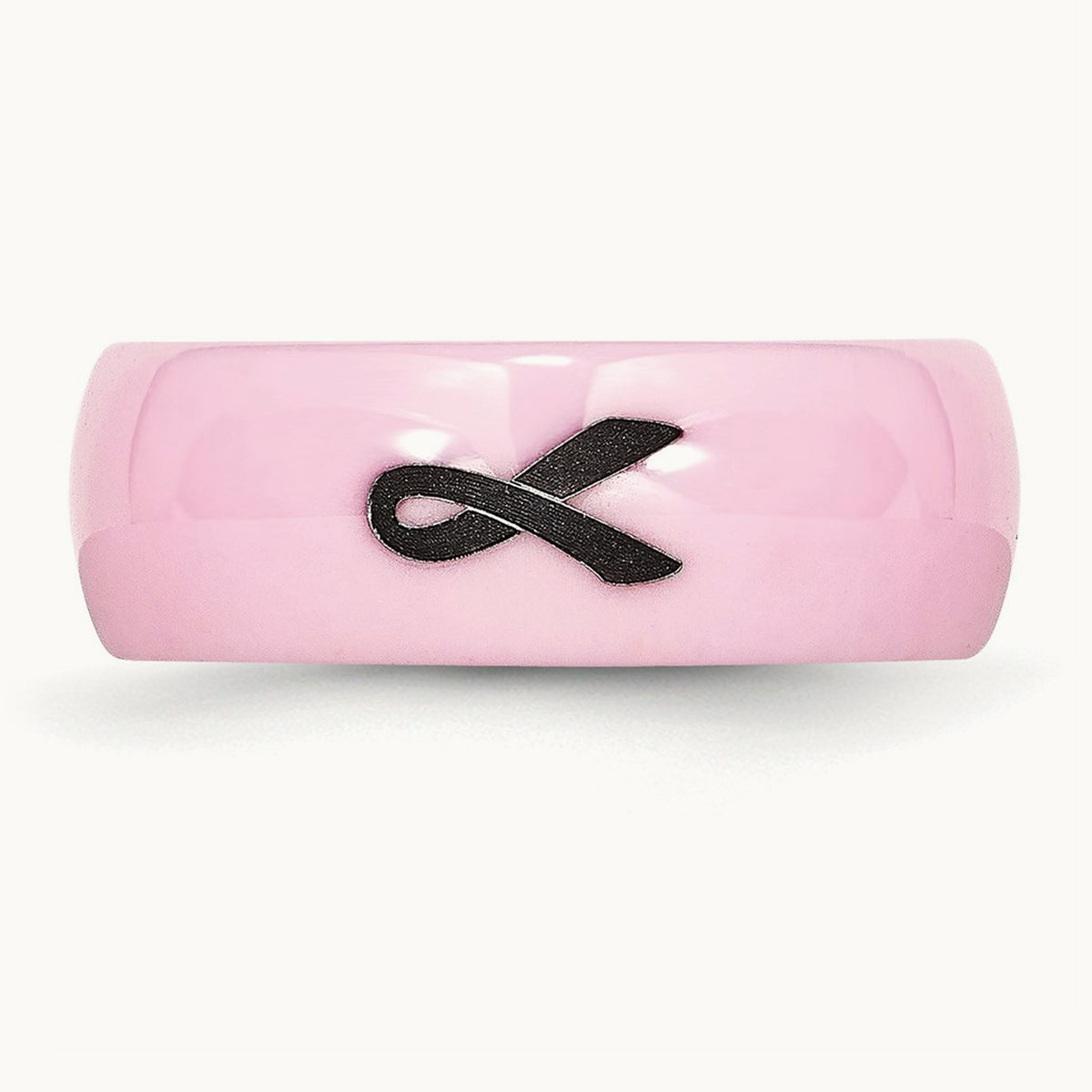 Laser Accented Ribbon Polished Band — photo set (3)