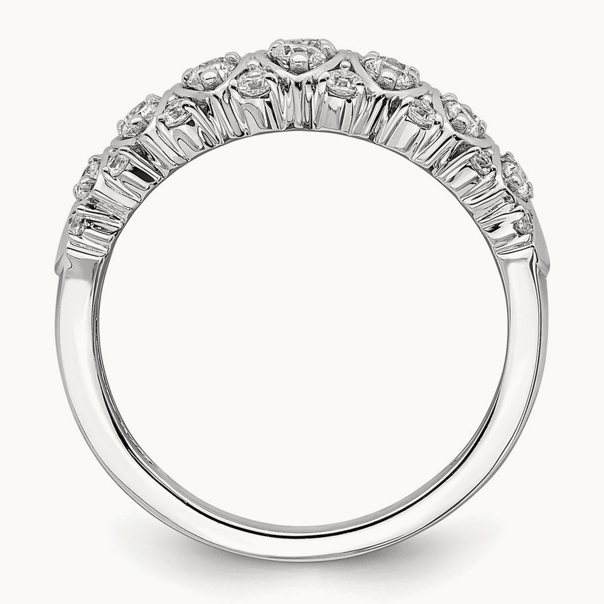 Complete Diamond Band, 14K White Gold