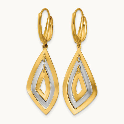 Polished Dangle Leverback Earrings — Leslie's — photo set