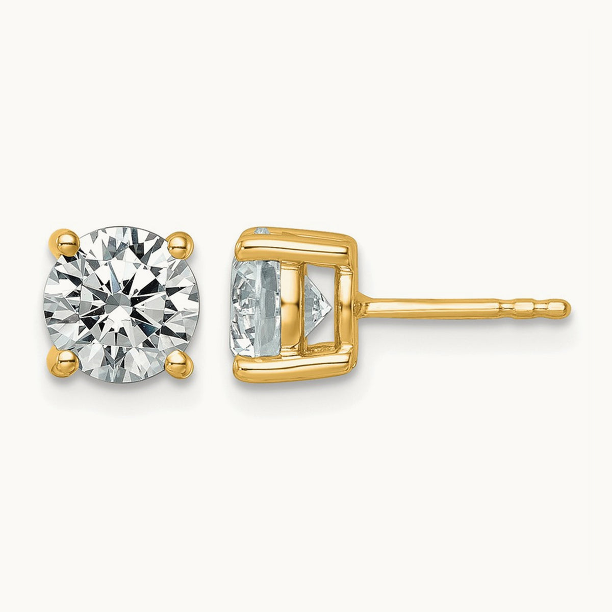Round Heavyweight Stud Earrings, 0.10-7.00 ct tw Lab-Grown Diamond