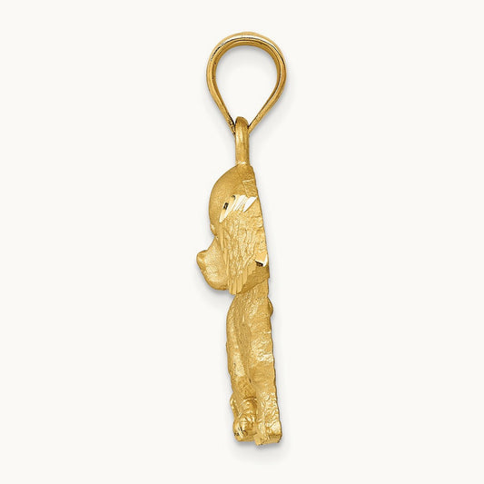 Dog Charm, 14K