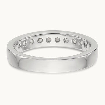 11- Stone Closed Channel Band Mounting, 2.3mm, 14K White Gold