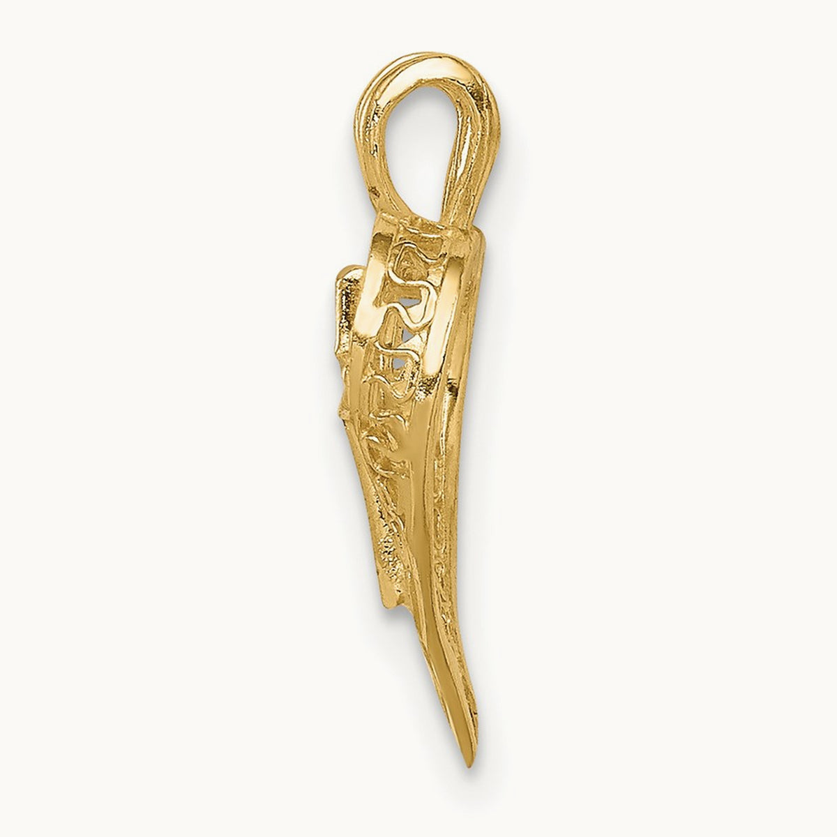 D/C Heart w/Cross Chain Slide, 14K