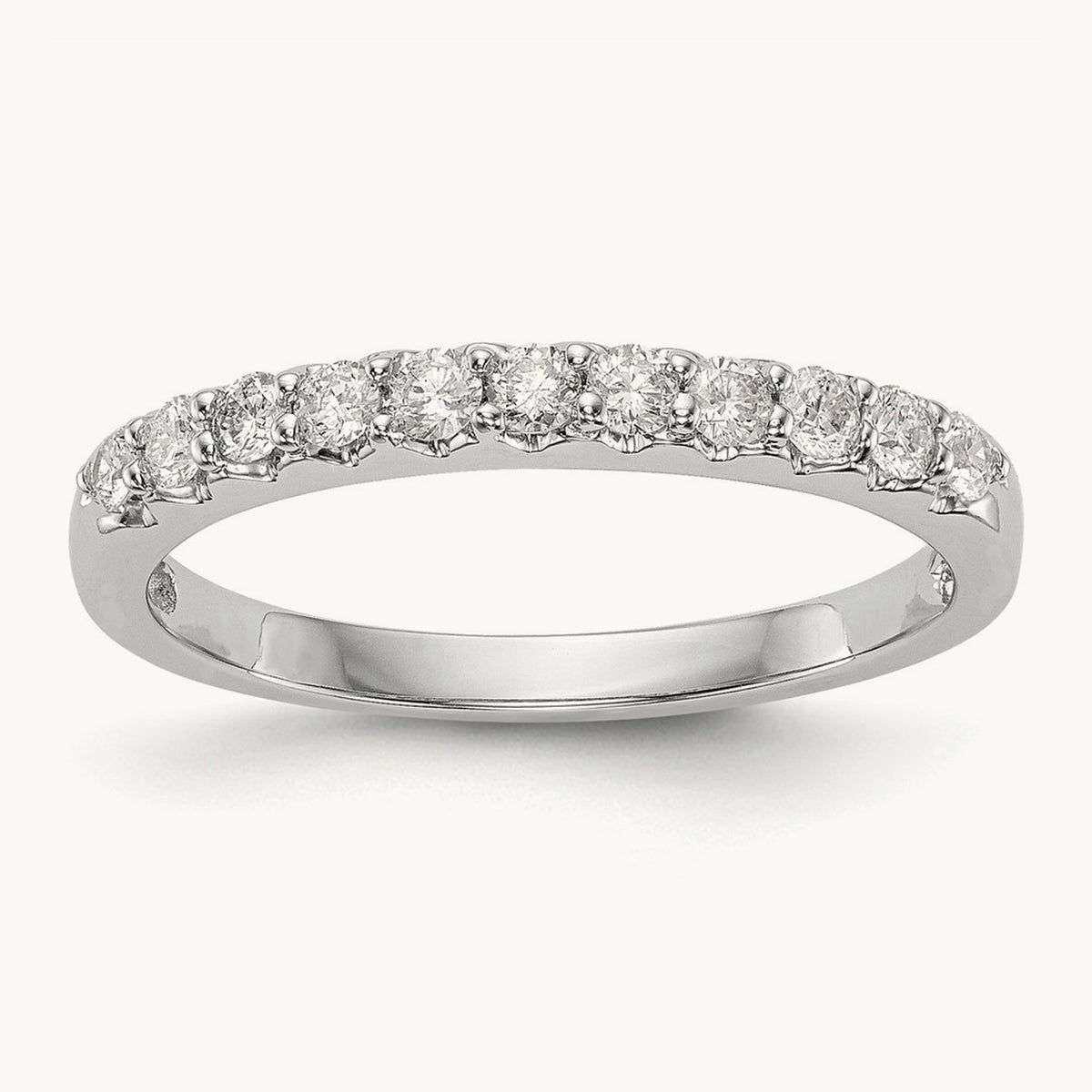 Lab-Grown Diamond Band — 14K White Gold, 7