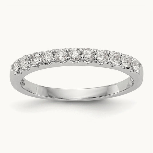 Lab-Grown Diamond Band — 14K White Gold, 7