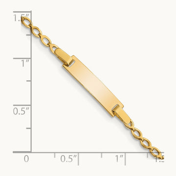Children's Polished ID Bracelet, 14K