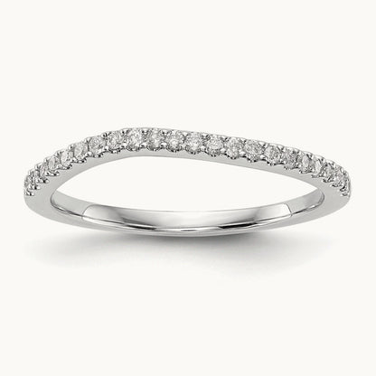 Diamond Wedding Band, 14K White Gold