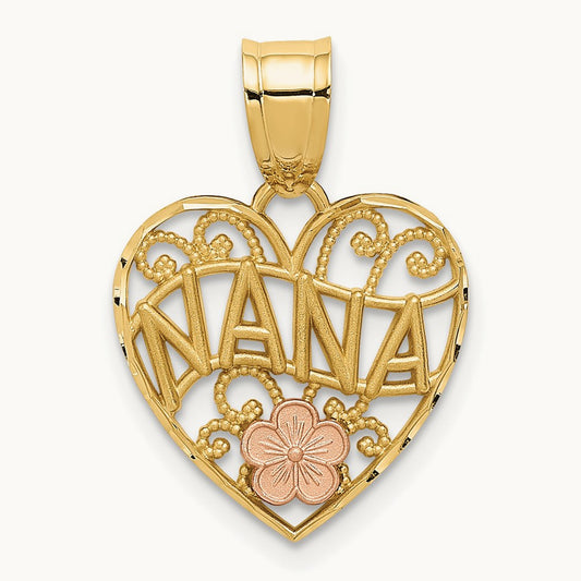 NANA Heart Pendant, 14K Two-tone