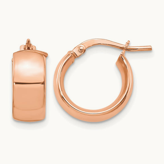 High Polished Hoop Earrings — Leslie's — 15mm, 6mm