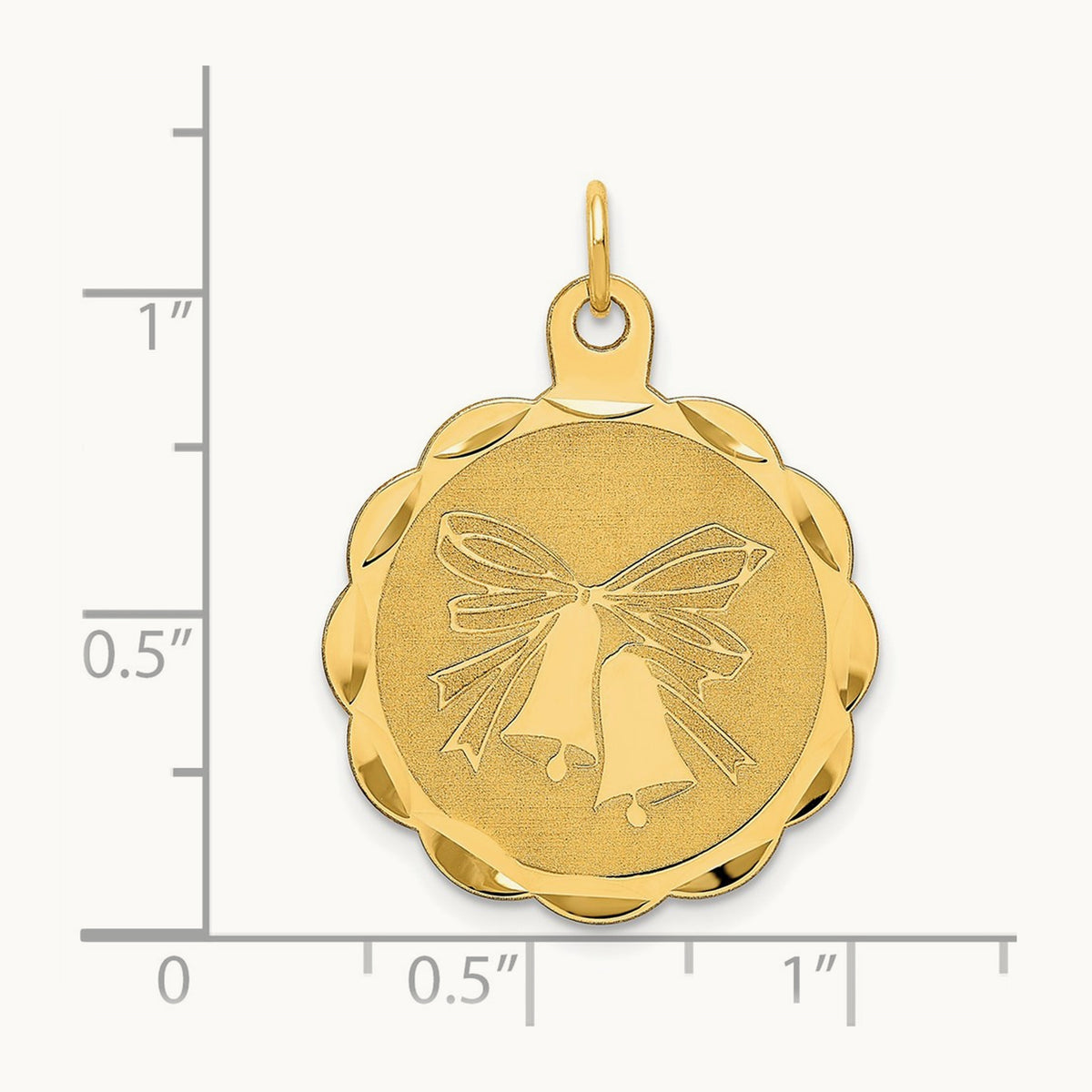 Wedding Bells Engraveable Disc Charm — photo set