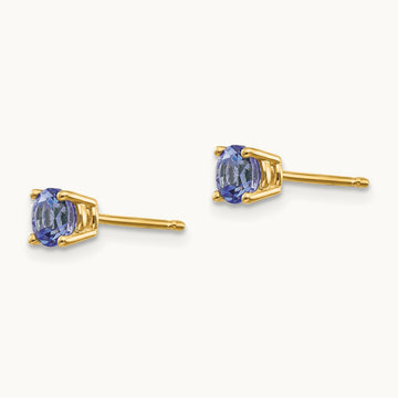 Tanzanite Earrings, 14K