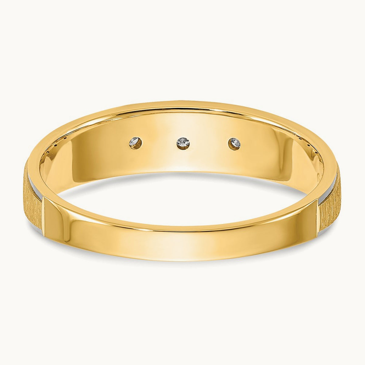 AA Quality Trio Ladies Complete Wedding Band, 14K