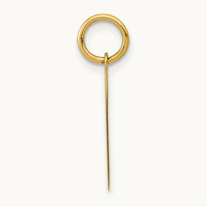 Medium Polished Number 1 Charm — 14K Yellow Gold