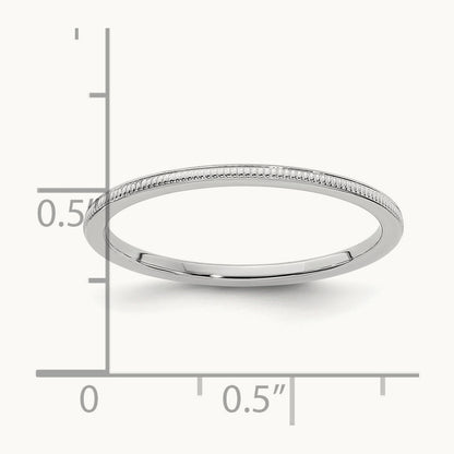 Milgrain Stackable Band — 10K Yellow Gold