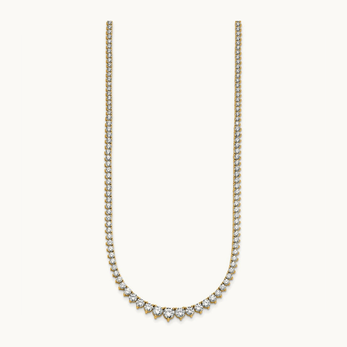 Graduated Tennis Necklace, 10.00 ct tw Lab-Grown Diamond