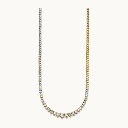 Graduated Tennis Necklace, 10.00 ct tw Lab-Grown Diamond