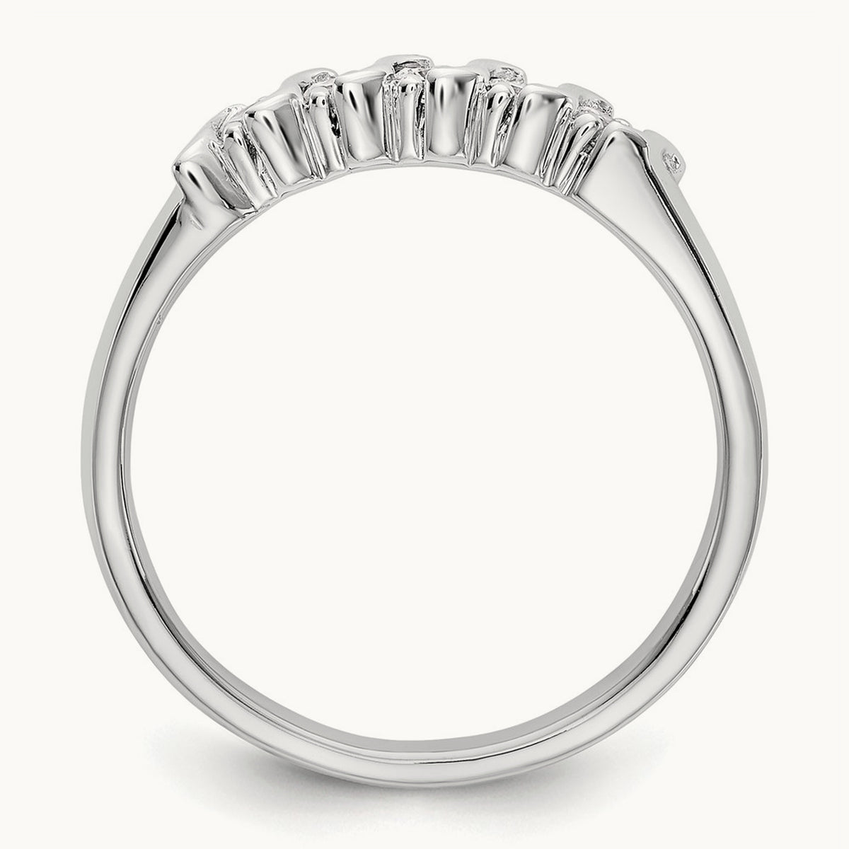 5-Stone Diamond Band — 14K White Gold, 7