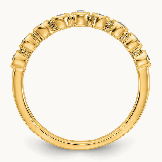 Fashion Band, 0.20 ct tw Lab-Grown Diamond — 14K Yellow Gold