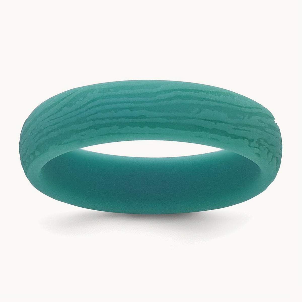 Silicone Steel Blue 5.70mm Wood Grain Pattern Band