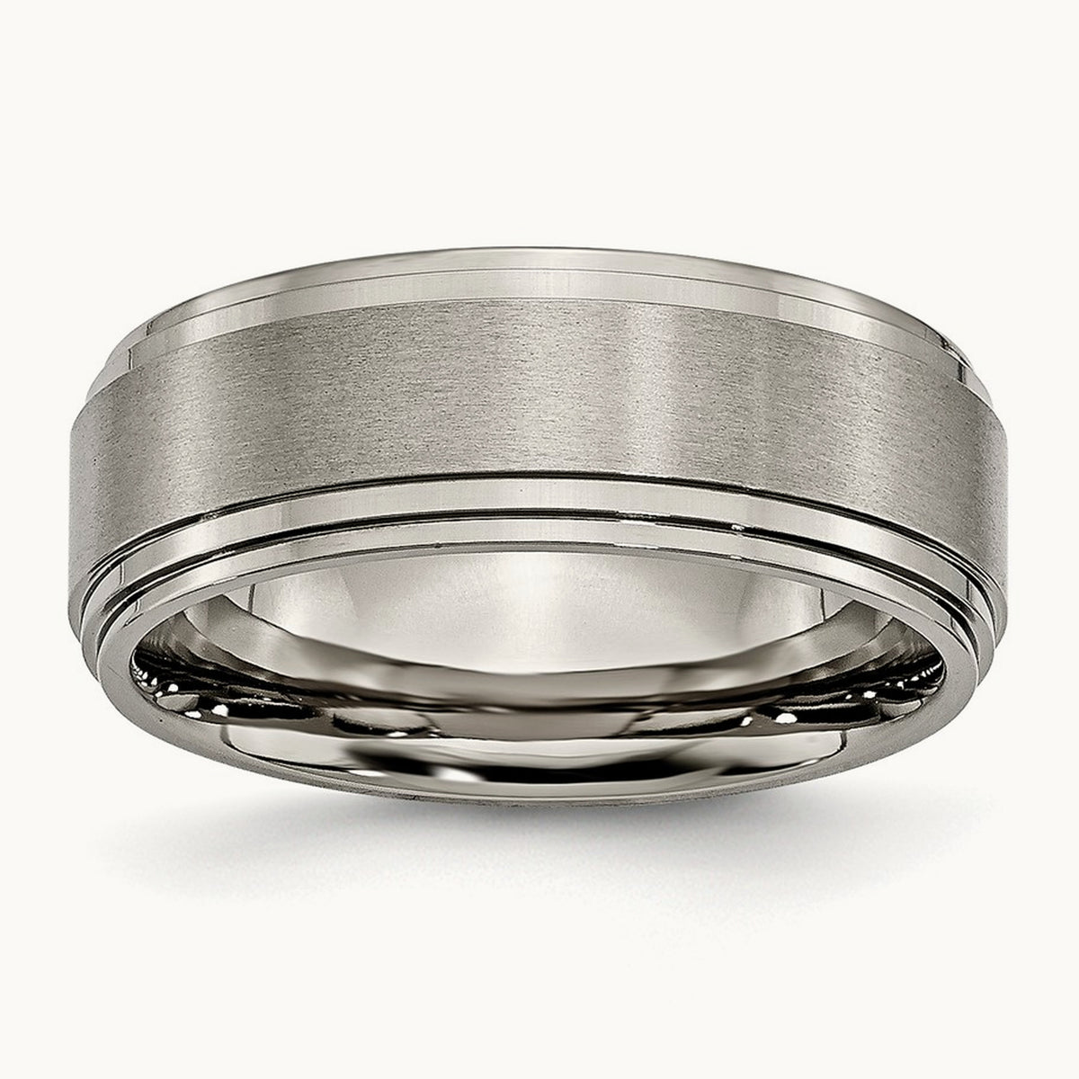 Brushed Center Double Step Ridged Edge Band — photo set