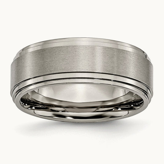 Brushed Center Double Step Ridged Edge Band — photo set