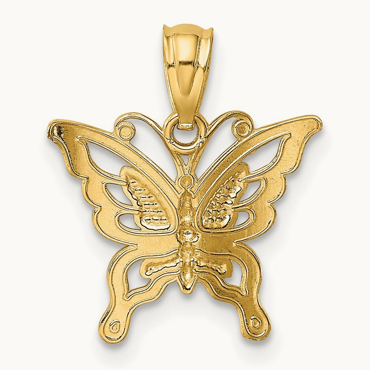 Diamond-cut Butterfly Pendant — photo set