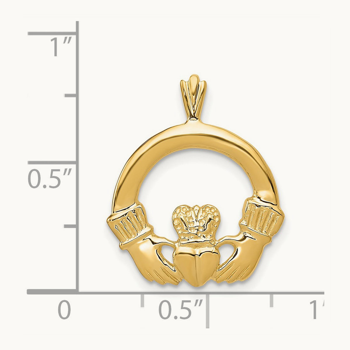 Claddagh Pendant, 14K