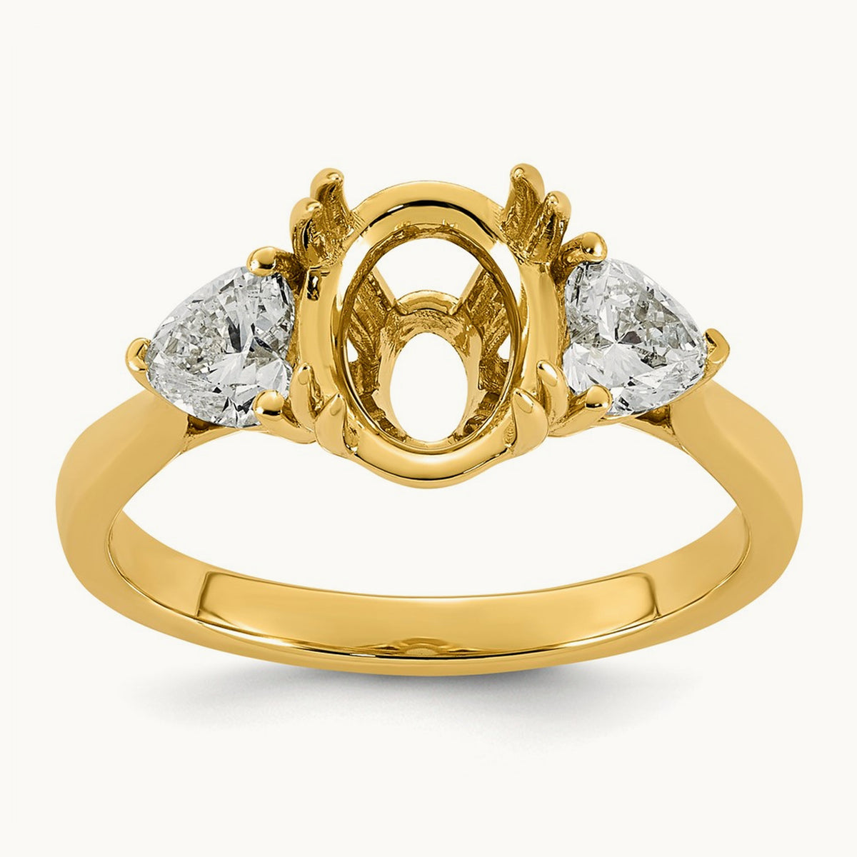 Semi-Mount Ring, 0.50 ct tw Lab-Grown Diamond