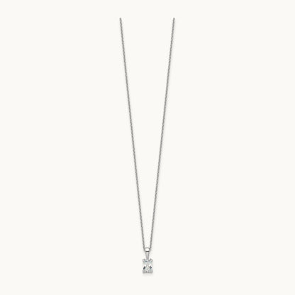 Radiant Pendant Necklace, 0.50-2.00 ct tw Lab-Grown Diamond — 1/2 ct, 14K White Gold