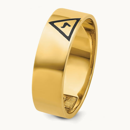 IBGoodman Men's Enameled 14th Degree Grand Elect Masonic Ring, 14K