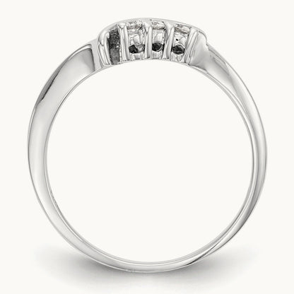 Diamond Wedding Band, 14K White Gold