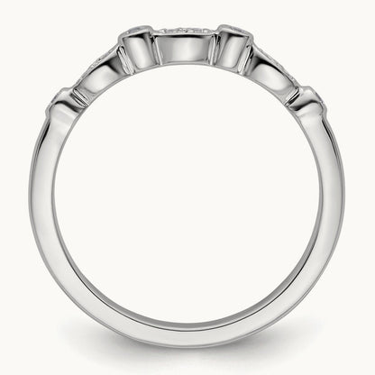 Diamond Wedding Band, 14K White Gold