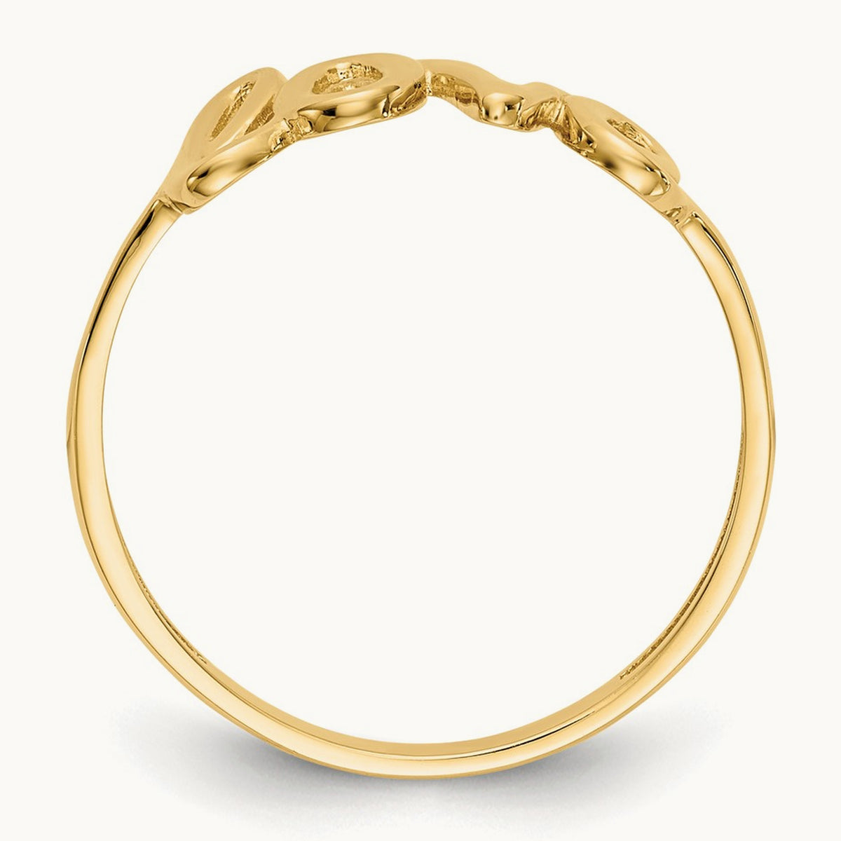 Polished Love Ring, 14K