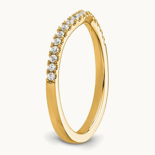 Diamond Band — 14K Yellow Gold, 7