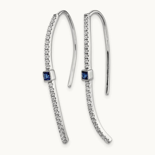 Diamond and Sapphire Earrings — photo set