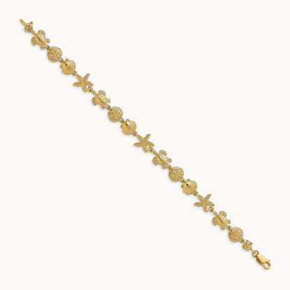 Sea Life Bracelet, 14K