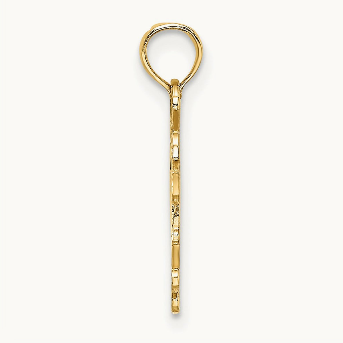 NEW YORK in Apple Cut-out Charm, 14K